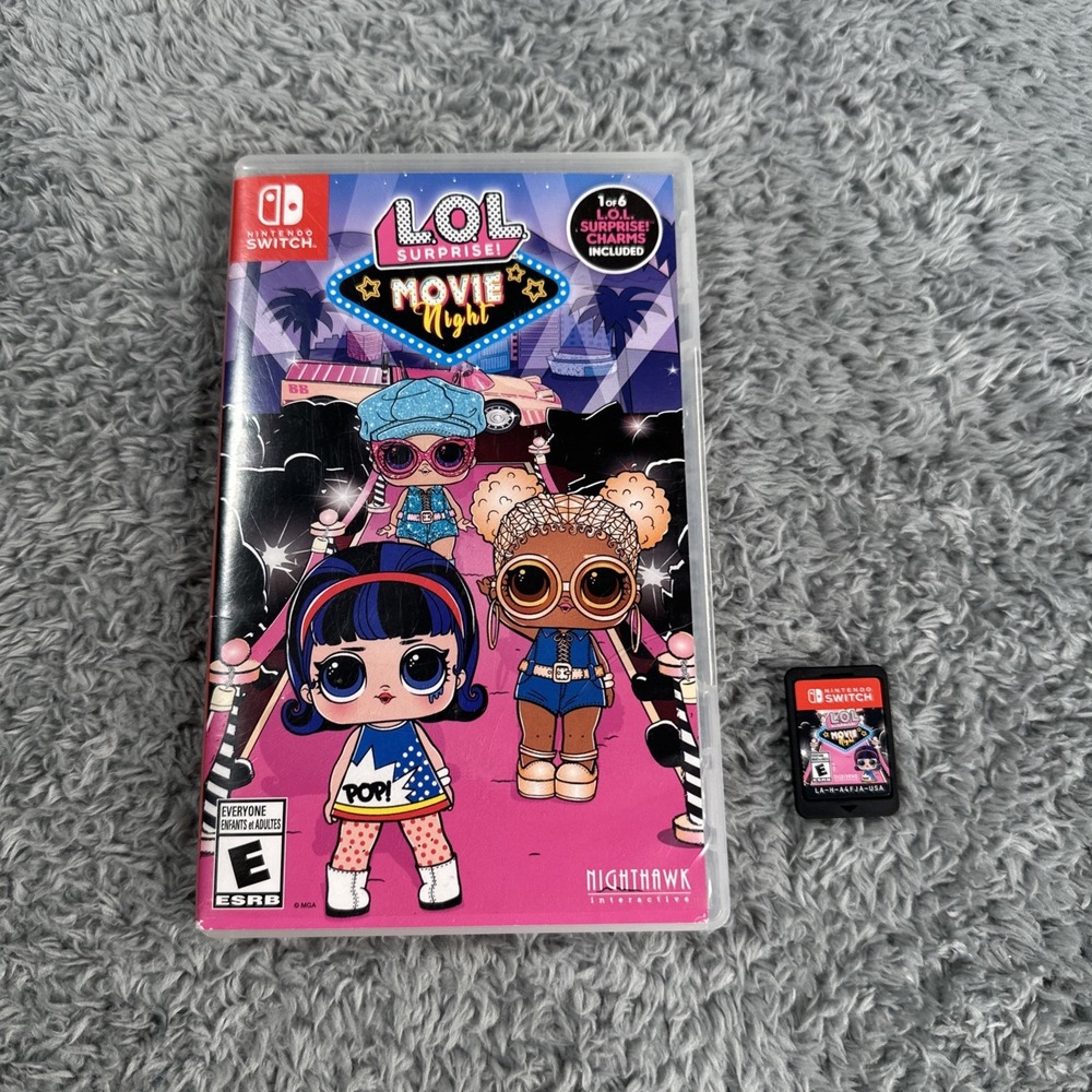 LOL Surprise! Movie Night (Nintendo Switch, 2021)  Game And Case Kids Rated E